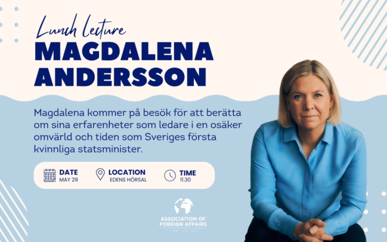 Föreläsning med Magdalena Andersson
