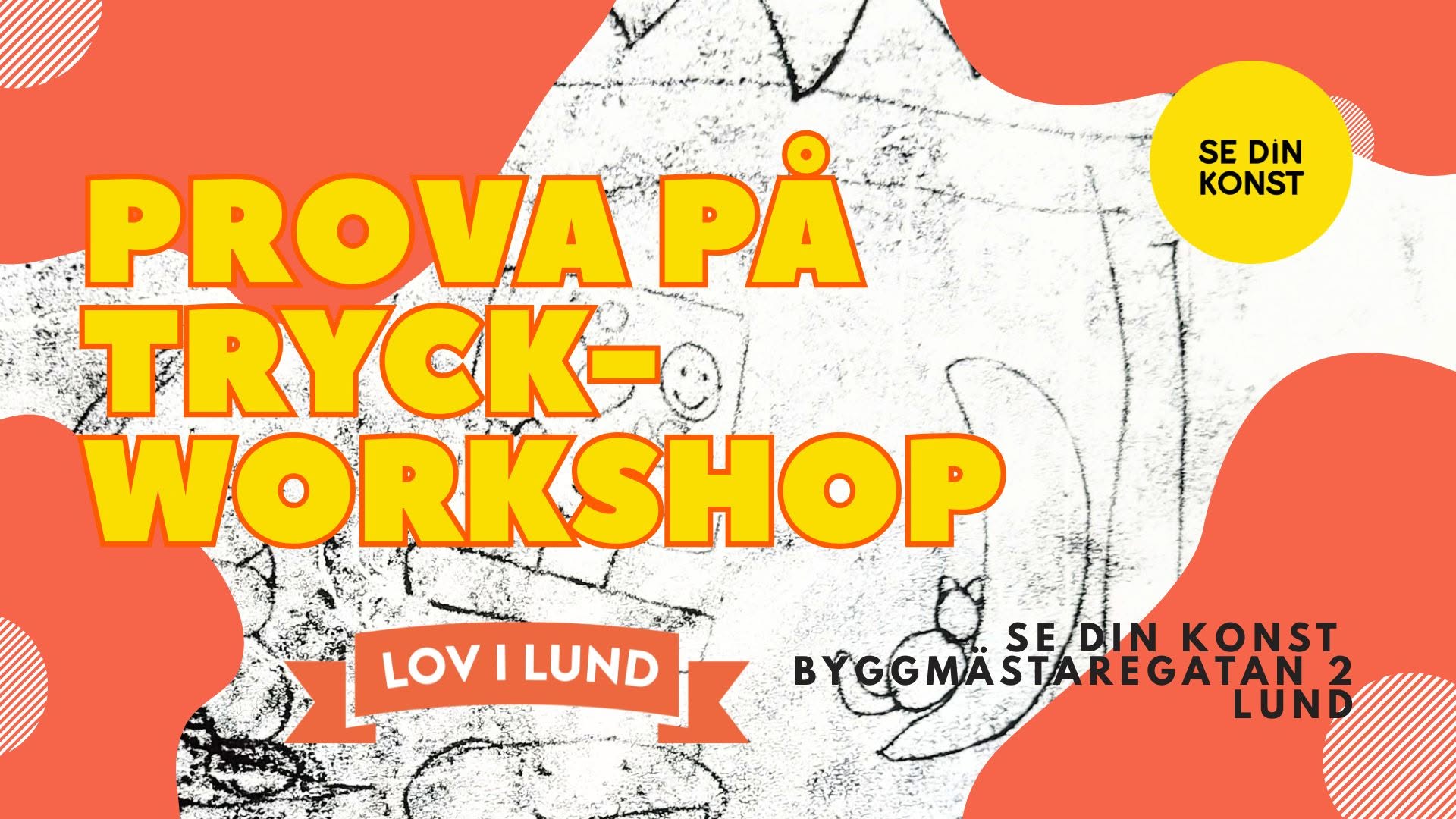 Prova på grafisk tryck med pastamaskin – skapande workshop