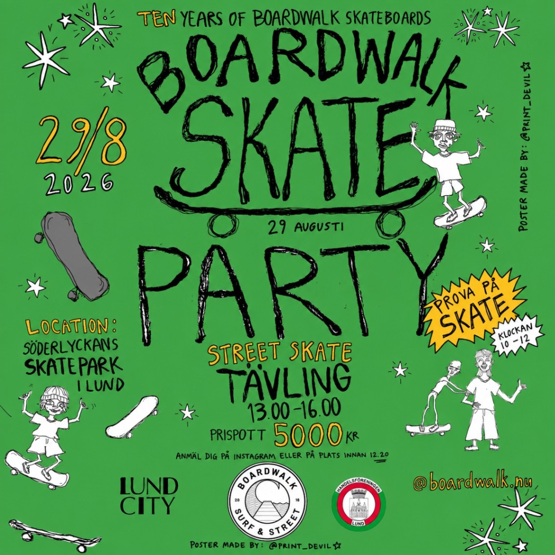 Boardwalk Skate Party