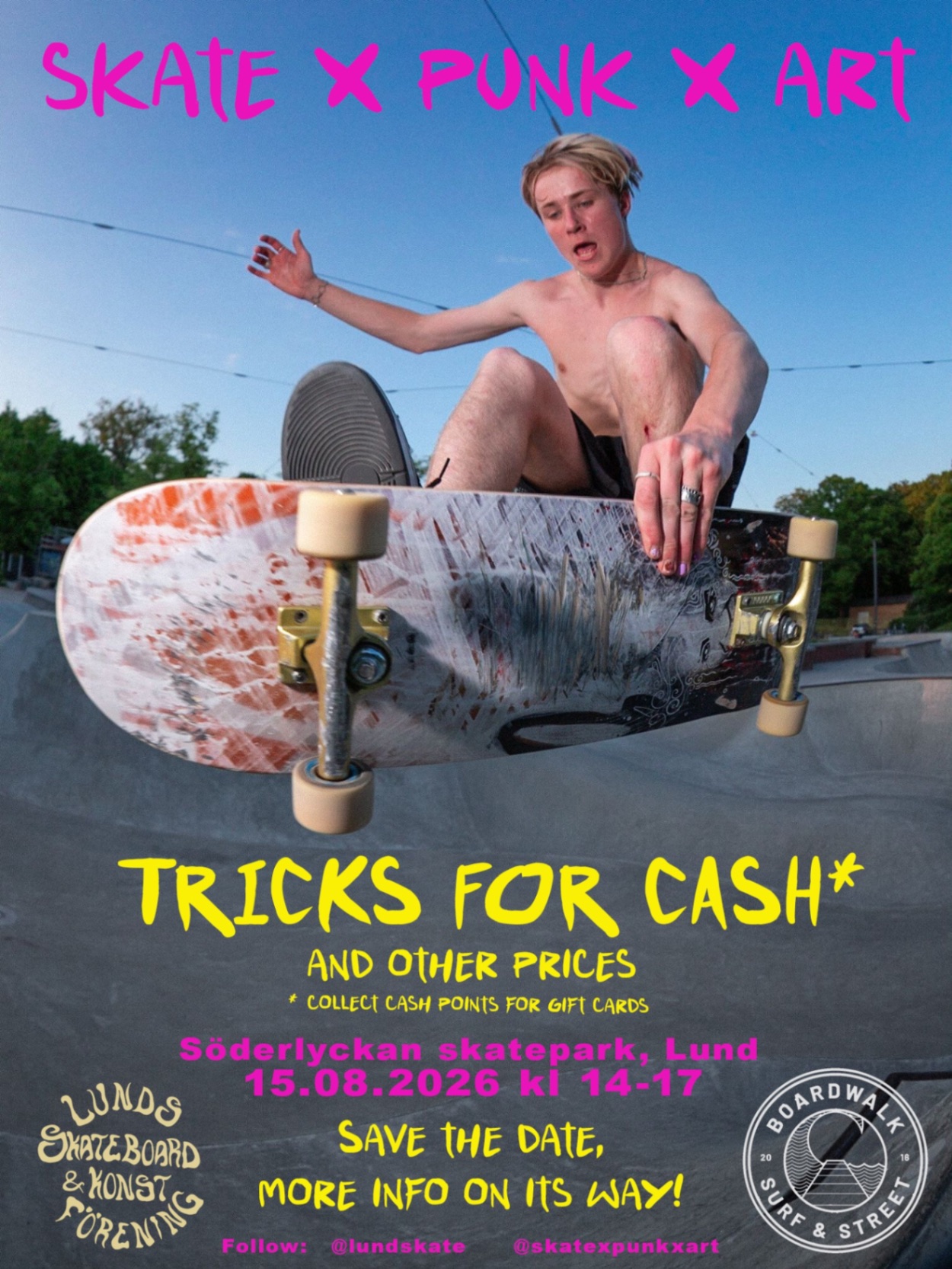 Skate x Punk x Art – Skateboardtävling
